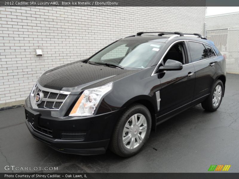 Black Ice Metallic / Ebony/Ebony 2012 Cadillac SRX Luxury AWD