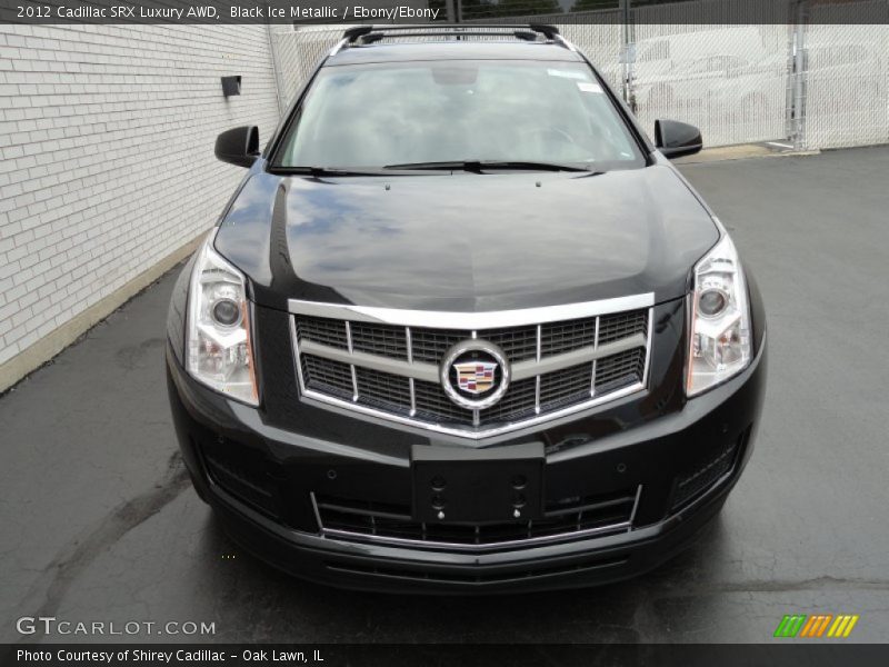 Black Ice Metallic / Ebony/Ebony 2012 Cadillac SRX Luxury AWD