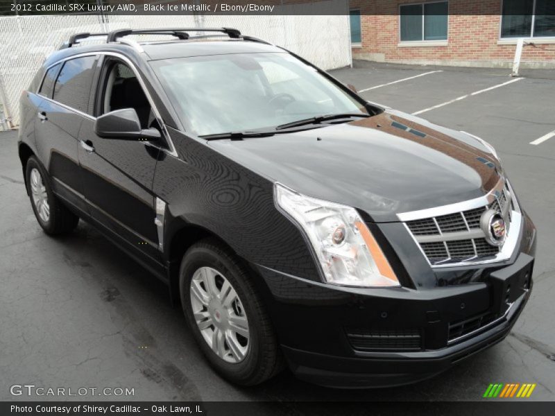 Black Ice Metallic / Ebony/Ebony 2012 Cadillac SRX Luxury AWD