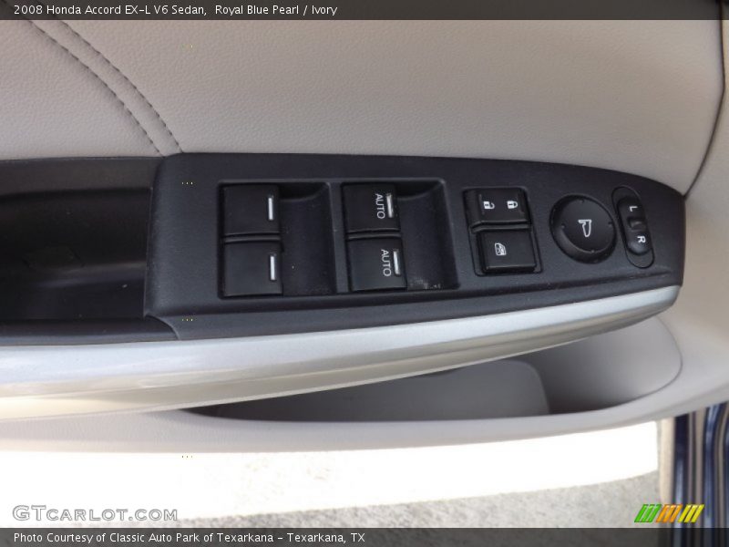 Royal Blue Pearl / Ivory 2008 Honda Accord EX-L V6 Sedan