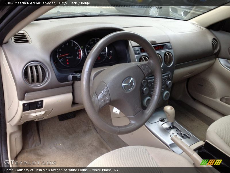 Onyx Black / Beige 2004 Mazda MAZDA6 s Sedan
