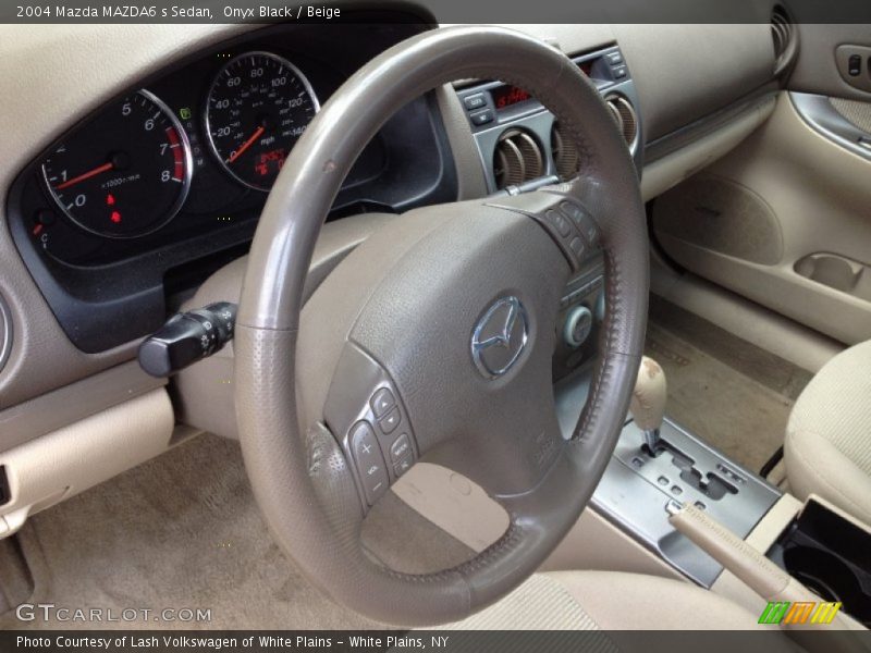 Onyx Black / Beige 2004 Mazda MAZDA6 s Sedan