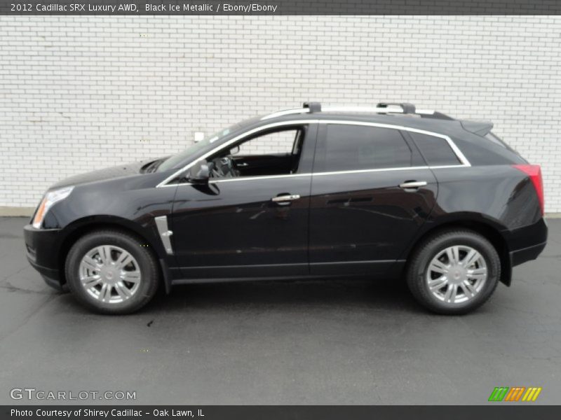 Black Ice Metallic / Ebony/Ebony 2012 Cadillac SRX Luxury AWD
