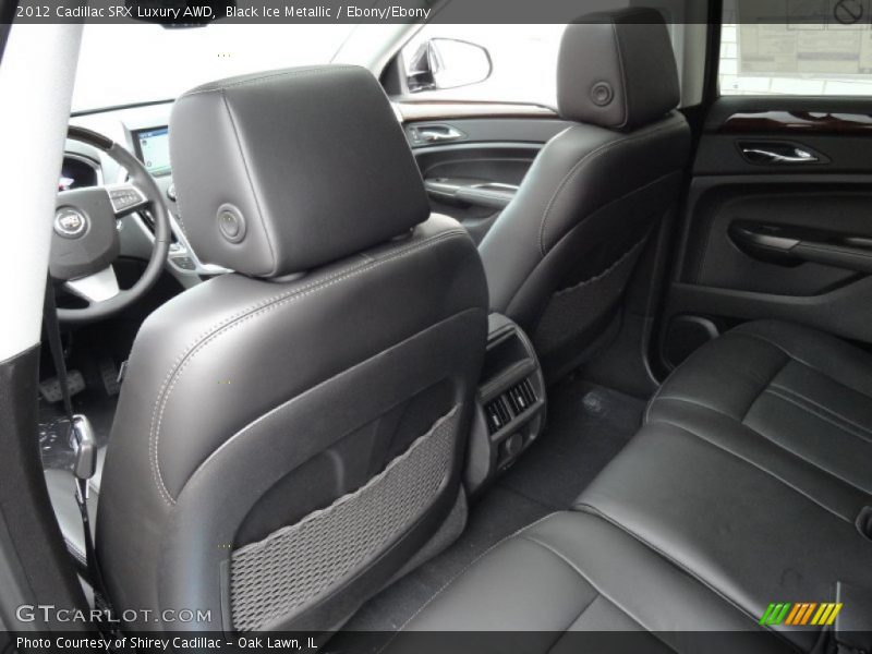 Black Ice Metallic / Ebony/Ebony 2012 Cadillac SRX Luxury AWD