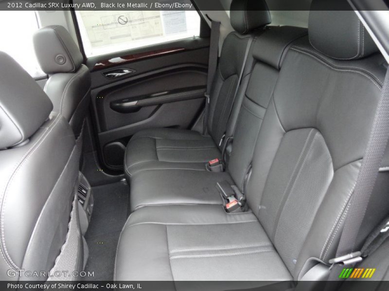 Black Ice Metallic / Ebony/Ebony 2012 Cadillac SRX Luxury AWD