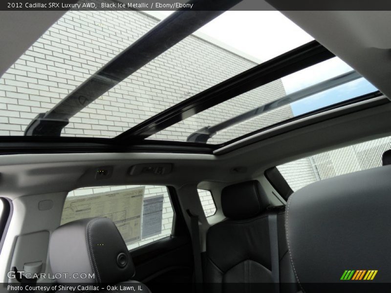 Black Ice Metallic / Ebony/Ebony 2012 Cadillac SRX Luxury AWD
