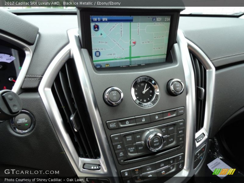 Black Ice Metallic / Ebony/Ebony 2012 Cadillac SRX Luxury AWD