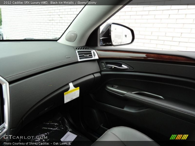 Black Ice Metallic / Ebony/Ebony 2012 Cadillac SRX Luxury AWD