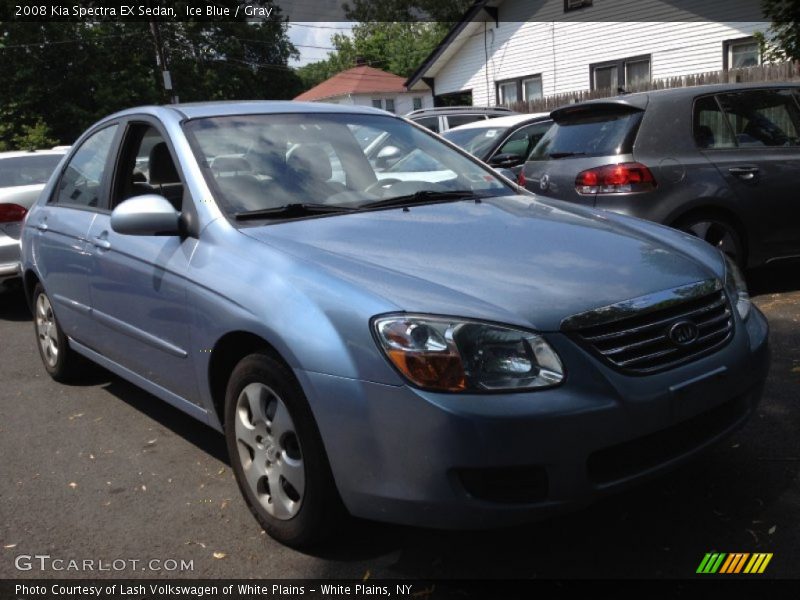 Ice Blue / Gray 2008 Kia Spectra EX Sedan