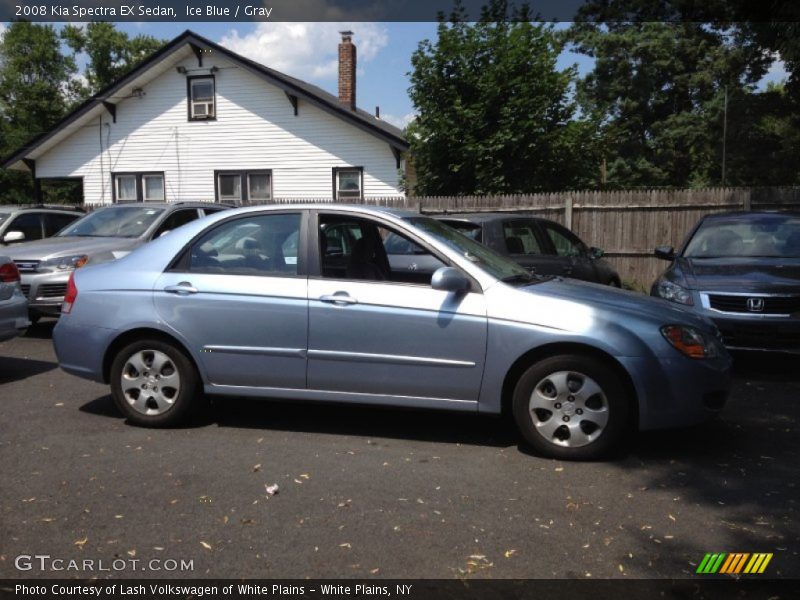 Ice Blue / Gray 2008 Kia Spectra EX Sedan