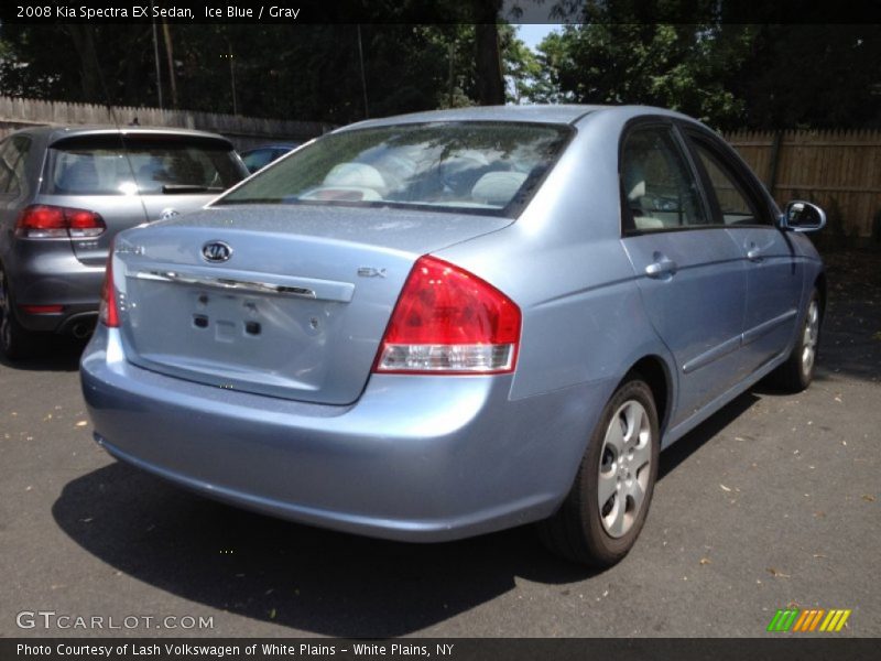Ice Blue / Gray 2008 Kia Spectra EX Sedan