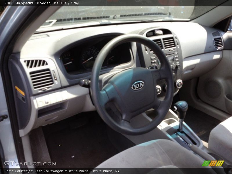 Ice Blue / Gray 2008 Kia Spectra EX Sedan