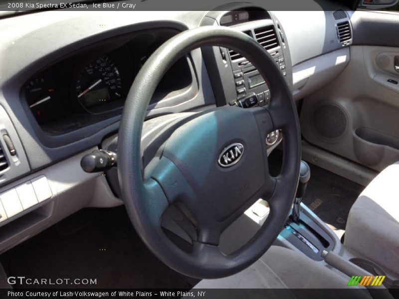 Ice Blue / Gray 2008 Kia Spectra EX Sedan