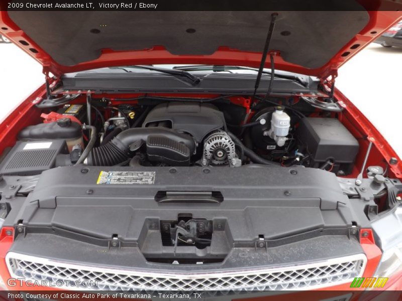 Victory Red / Ebony 2009 Chevrolet Avalanche LT