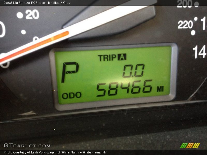Ice Blue / Gray 2008 Kia Spectra EX Sedan