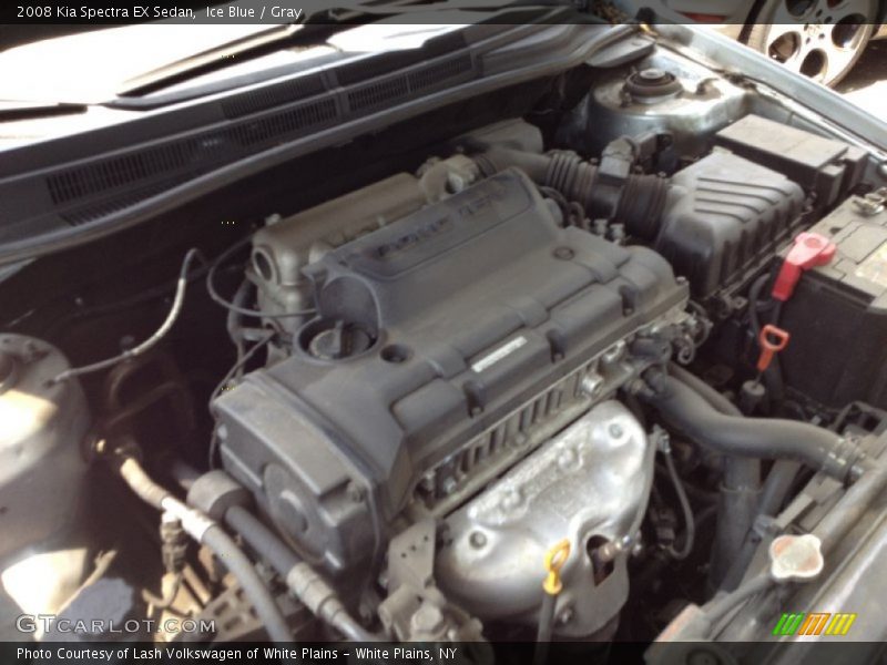 Ice Blue / Gray 2008 Kia Spectra EX Sedan