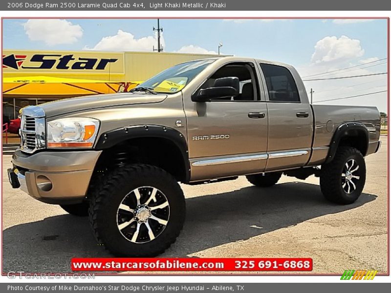 Light Khaki Metallic / Khaki 2006 Dodge Ram 2500 Laramie Quad Cab 4x4