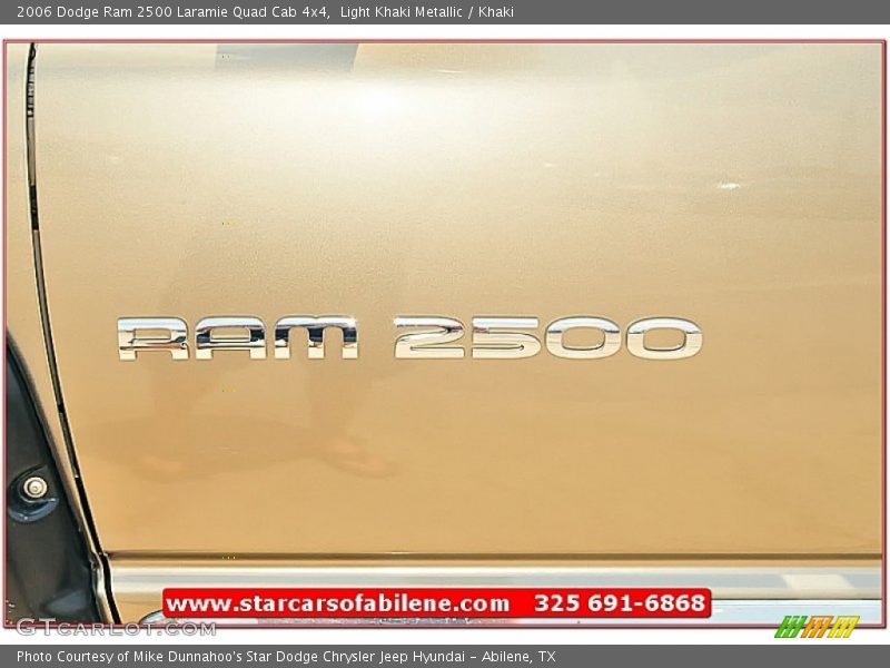 Light Khaki Metallic / Khaki 2006 Dodge Ram 2500 Laramie Quad Cab 4x4