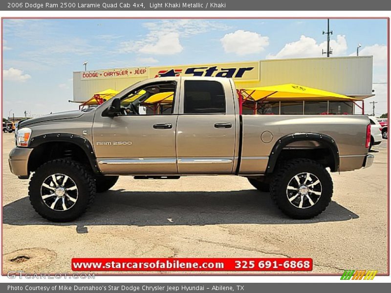 Light Khaki Metallic / Khaki 2006 Dodge Ram 2500 Laramie Quad Cab 4x4