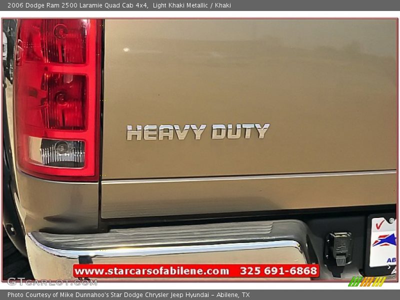 Light Khaki Metallic / Khaki 2006 Dodge Ram 2500 Laramie Quad Cab 4x4