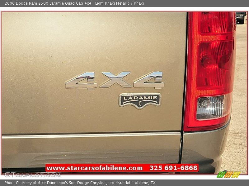 Light Khaki Metallic / Khaki 2006 Dodge Ram 2500 Laramie Quad Cab 4x4