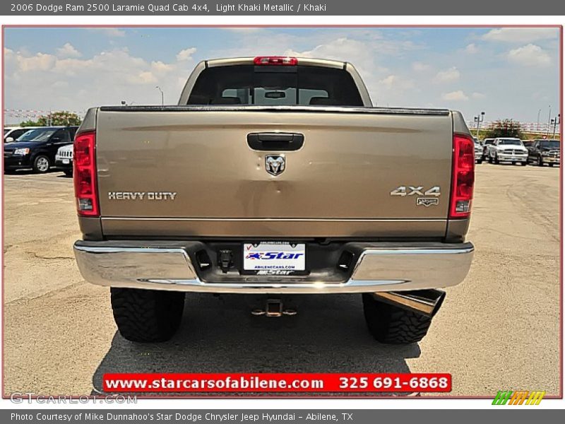 Light Khaki Metallic / Khaki 2006 Dodge Ram 2500 Laramie Quad Cab 4x4