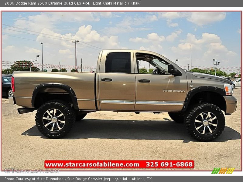 Light Khaki Metallic / Khaki 2006 Dodge Ram 2500 Laramie Quad Cab 4x4