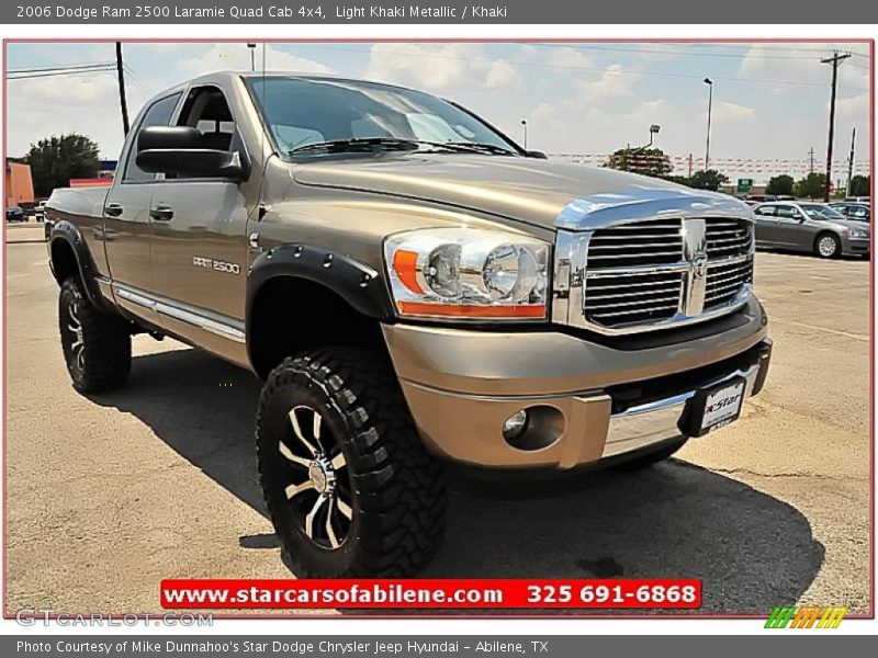 Light Khaki Metallic / Khaki 2006 Dodge Ram 2500 Laramie Quad Cab 4x4