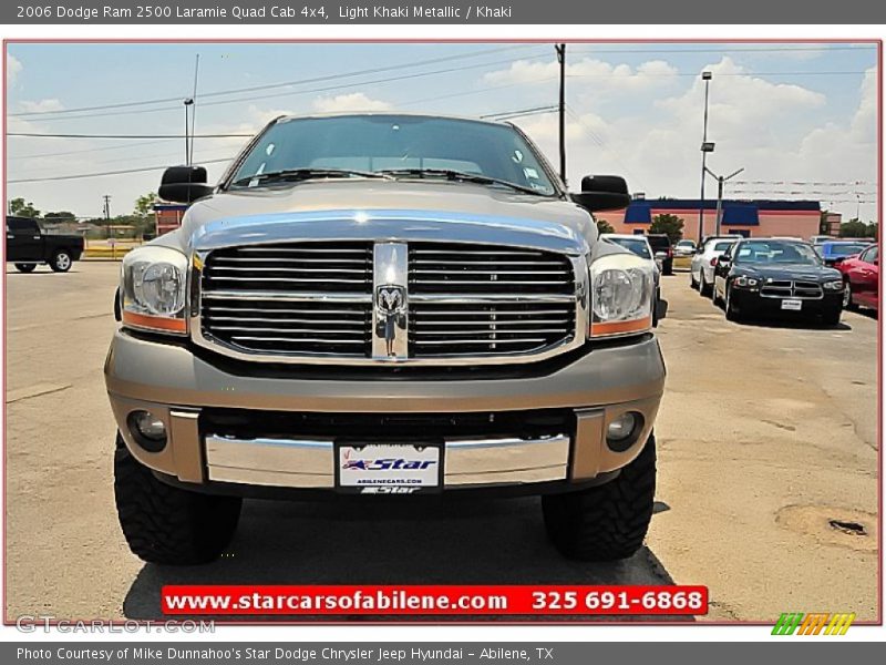 Light Khaki Metallic / Khaki 2006 Dodge Ram 2500 Laramie Quad Cab 4x4