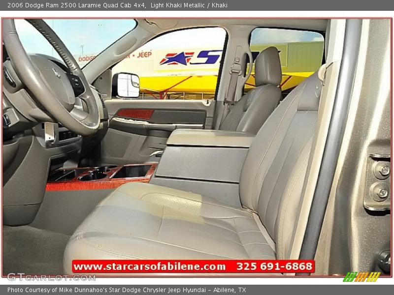 Light Khaki Metallic / Khaki 2006 Dodge Ram 2500 Laramie Quad Cab 4x4