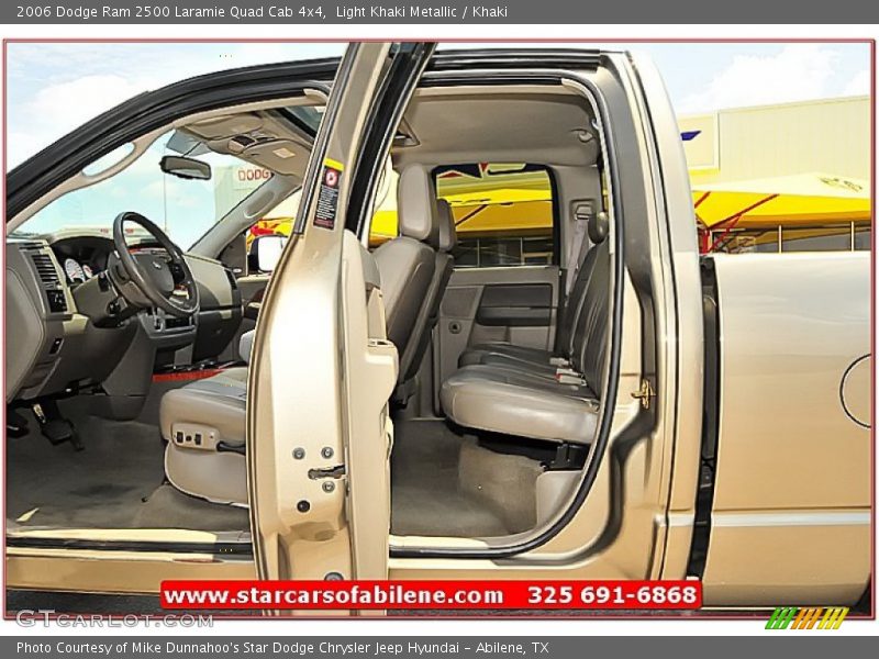 Light Khaki Metallic / Khaki 2006 Dodge Ram 2500 Laramie Quad Cab 4x4