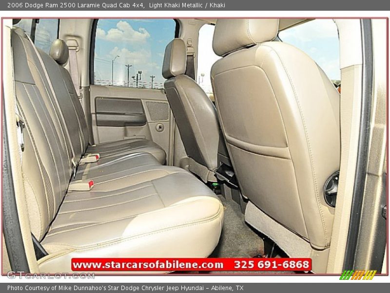 Light Khaki Metallic / Khaki 2006 Dodge Ram 2500 Laramie Quad Cab 4x4