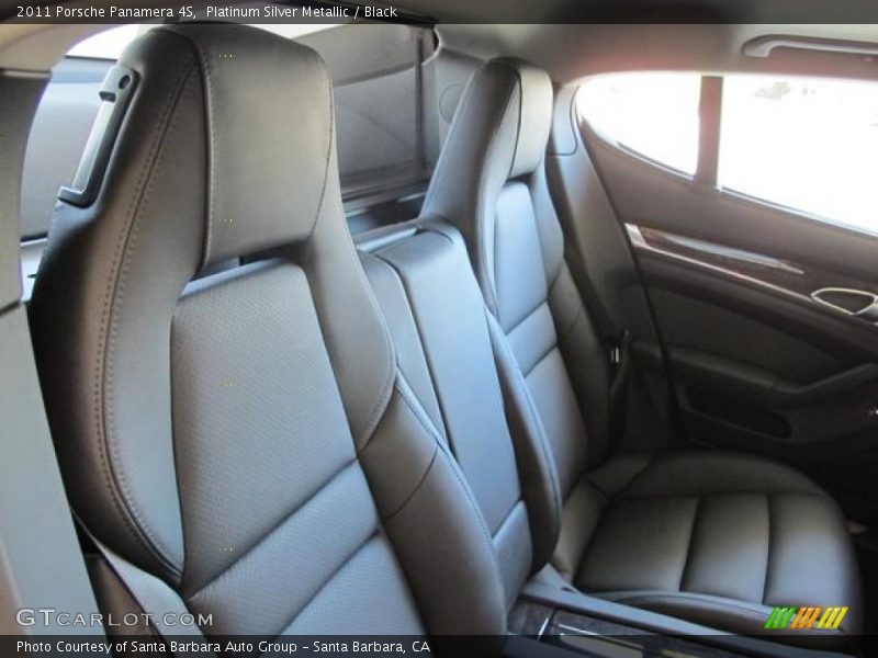 Platinum Silver Metallic / Black 2011 Porsche Panamera 4S