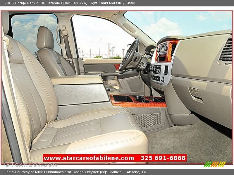 Light Khaki Metallic / Khaki 2006 Dodge Ram 2500 Laramie Quad Cab 4x4