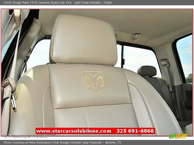 Light Khaki Metallic / Khaki 2006 Dodge Ram 2500 Laramie Quad Cab 4x4