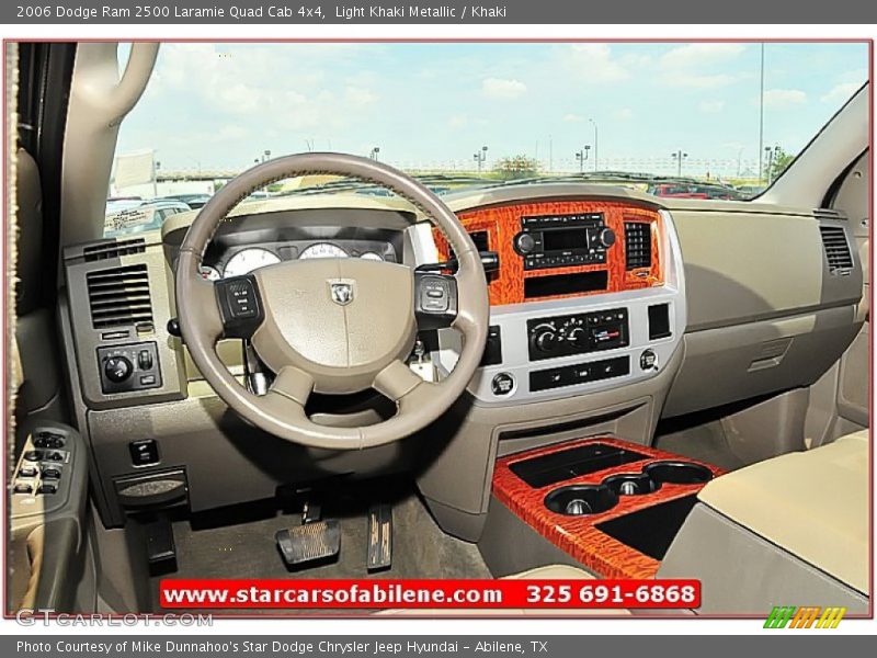 Light Khaki Metallic / Khaki 2006 Dodge Ram 2500 Laramie Quad Cab 4x4