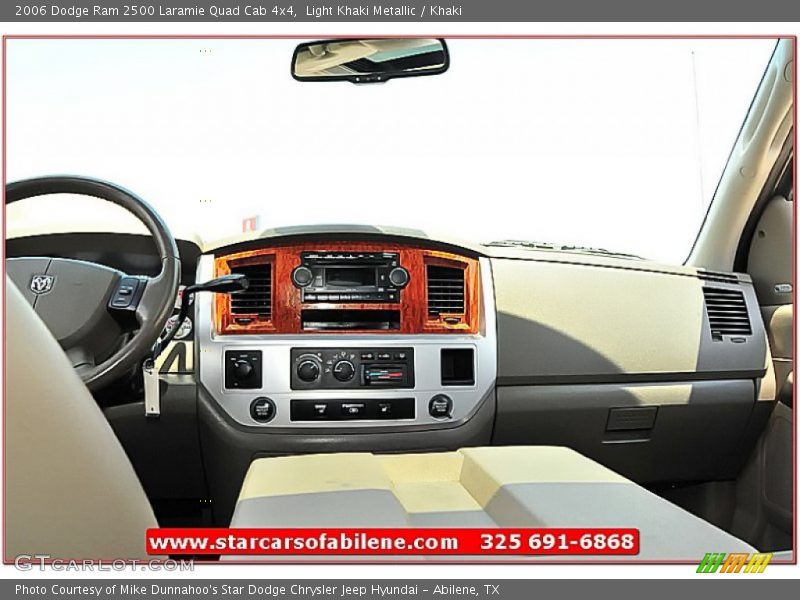 Light Khaki Metallic / Khaki 2006 Dodge Ram 2500 Laramie Quad Cab 4x4