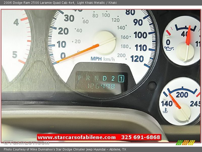 Light Khaki Metallic / Khaki 2006 Dodge Ram 2500 Laramie Quad Cab 4x4