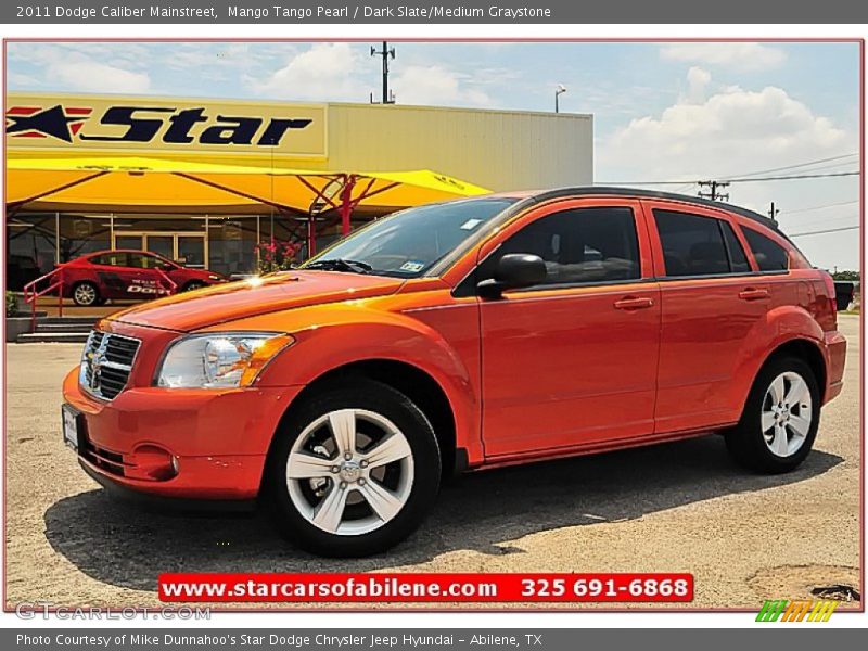 Mango Tango Pearl / Dark Slate/Medium Graystone 2011 Dodge Caliber Mainstreet