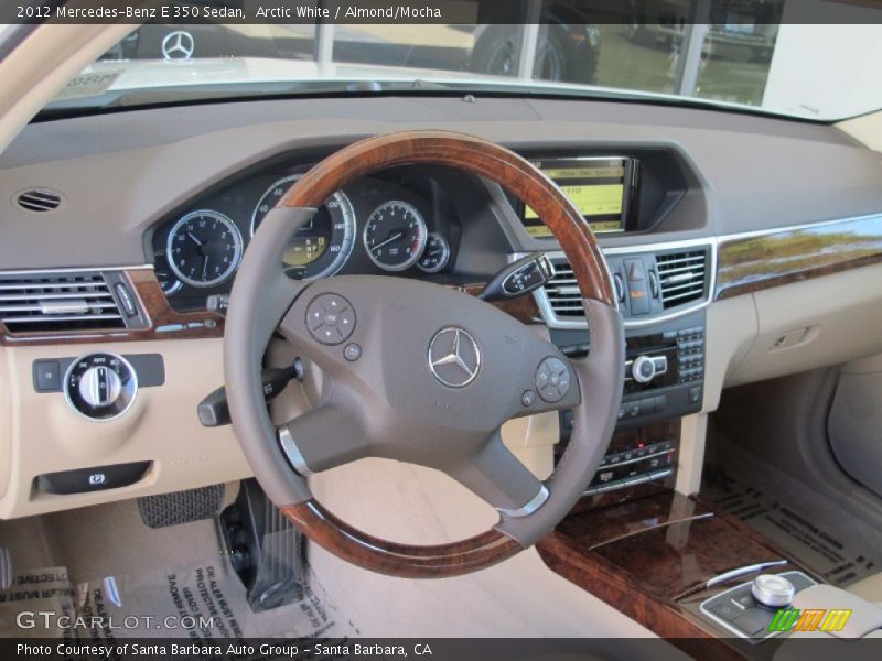 Arctic White / Almond/Mocha 2012 Mercedes-Benz E 350 Sedan