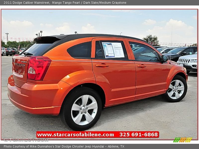 Mango Tango Pearl / Dark Slate/Medium Graystone 2011 Dodge Caliber Mainstreet