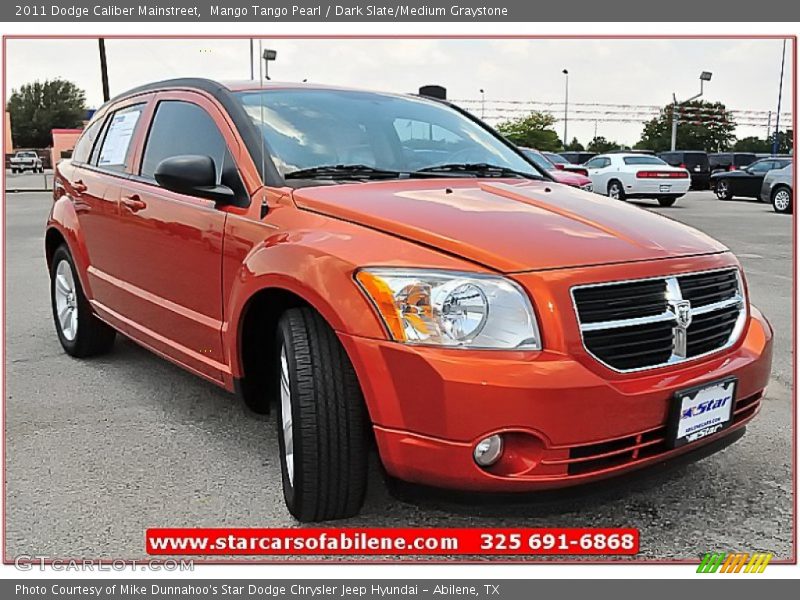 Mango Tango Pearl / Dark Slate/Medium Graystone 2011 Dodge Caliber Mainstreet