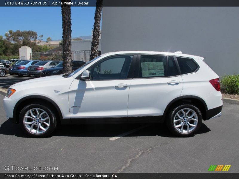 Alpine White / Oyster 2013 BMW X3 xDrive 35i