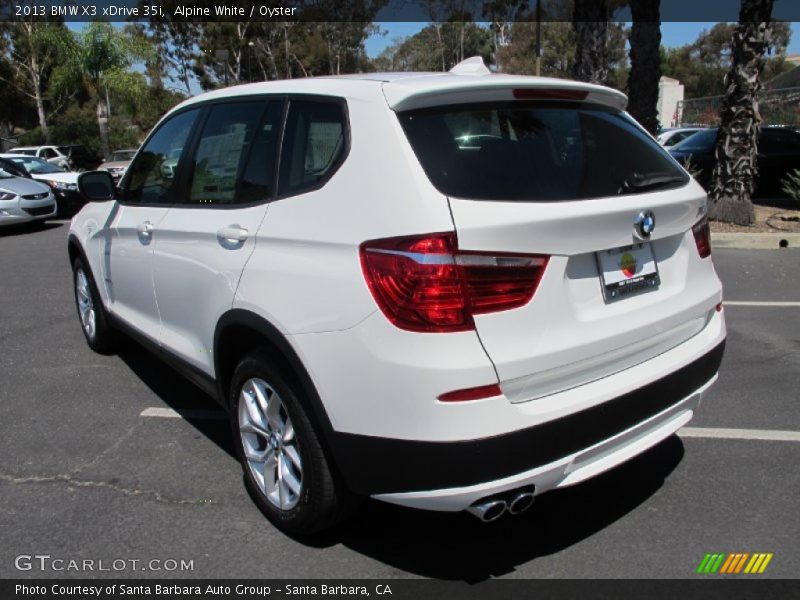 Alpine White / Oyster 2013 BMW X3 xDrive 35i
