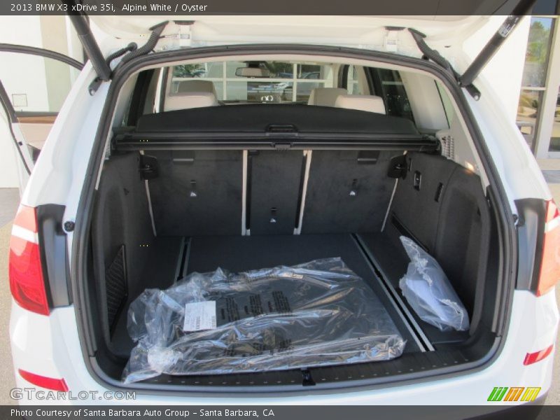 Alpine White / Oyster 2013 BMW X3 xDrive 35i