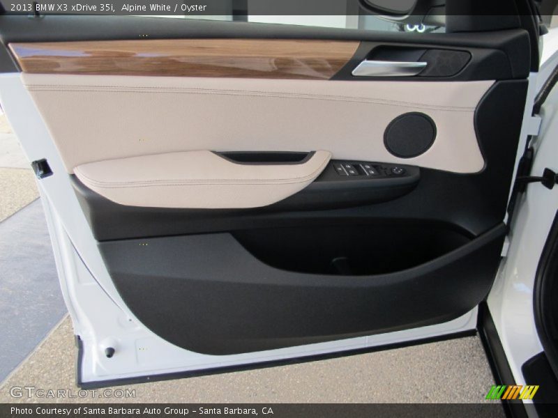 Alpine White / Oyster 2013 BMW X3 xDrive 35i