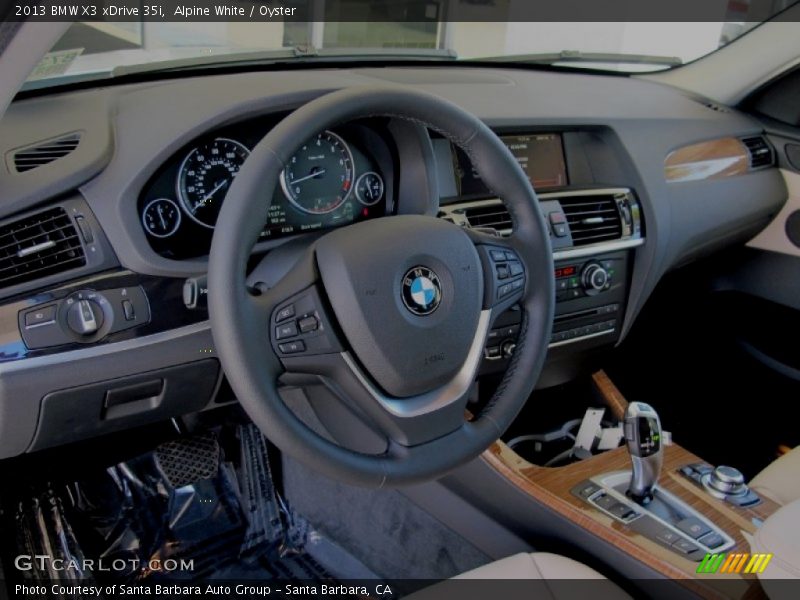 Alpine White / Oyster 2013 BMW X3 xDrive 35i