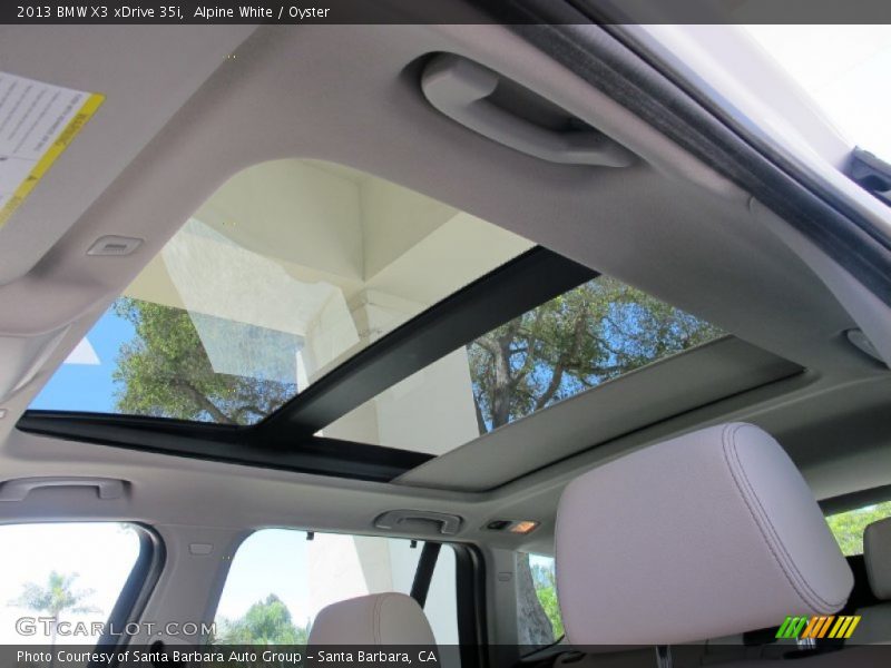 Alpine White / Oyster 2013 BMW X3 xDrive 35i