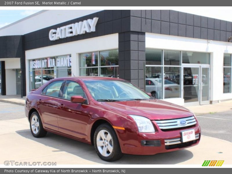 Merlot Metallic / Camel 2007 Ford Fusion SE