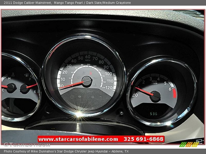 Mango Tango Pearl / Dark Slate/Medium Graystone 2011 Dodge Caliber Mainstreet